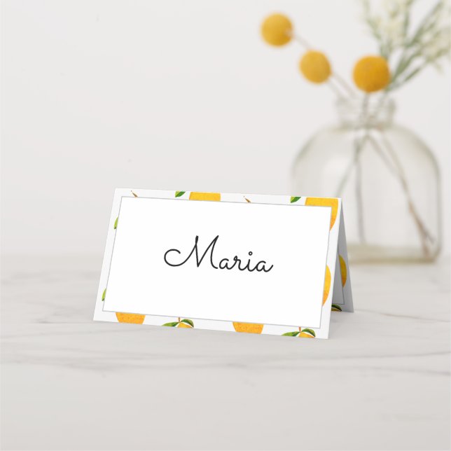 The Lemon Place card (Front)