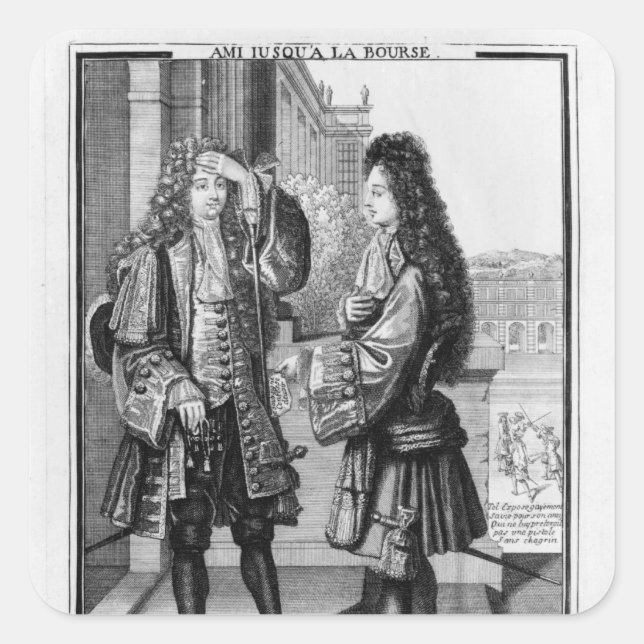 The Lender and the Borrower Square Sticker (Front)