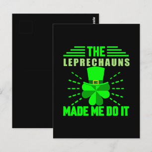 The Leprechauns made me do it Postcard
