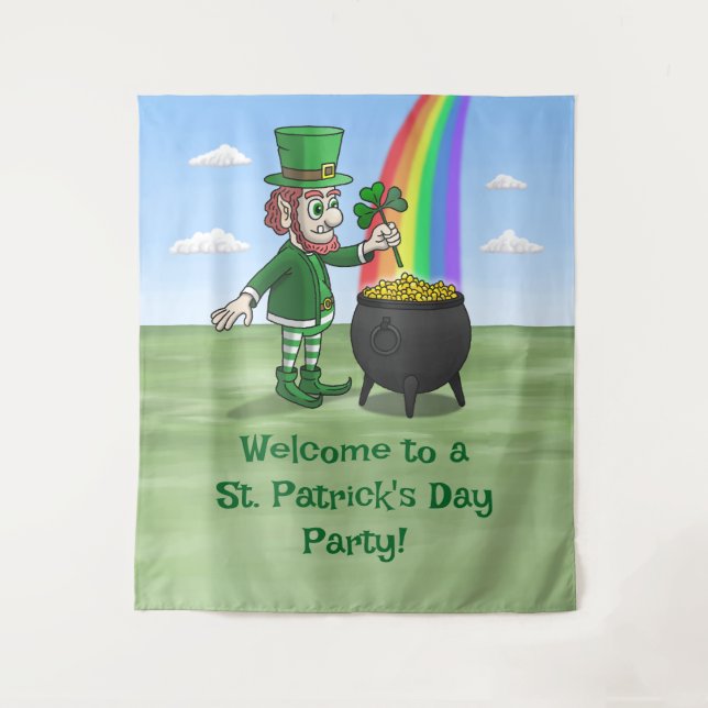 The Leprechauns St Patrick's Day Party Tapestry (Front)