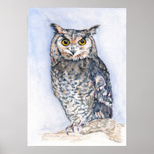 The Less He Spoke watercolor print Poster