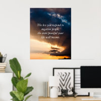 The less you respond negative people sunset photo
