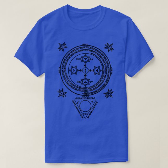 The Lesser Key of Solomon Magical Circle T-Shirt (Design Front)