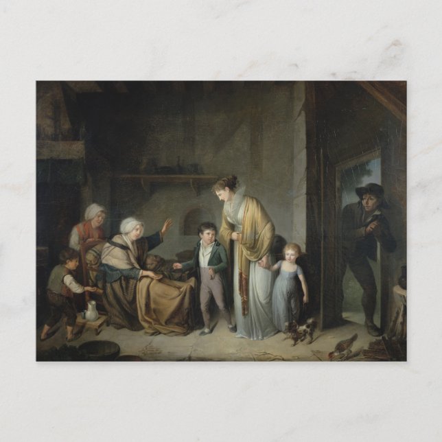 The Lesson in Charity Postcard (Front)
