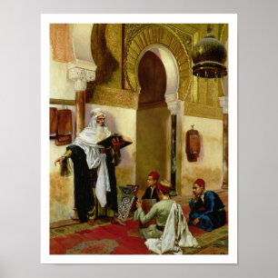 The Lesson (oil on canvas) Poster