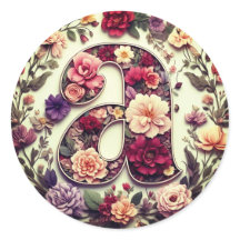 The Letter A Envelope Sticker