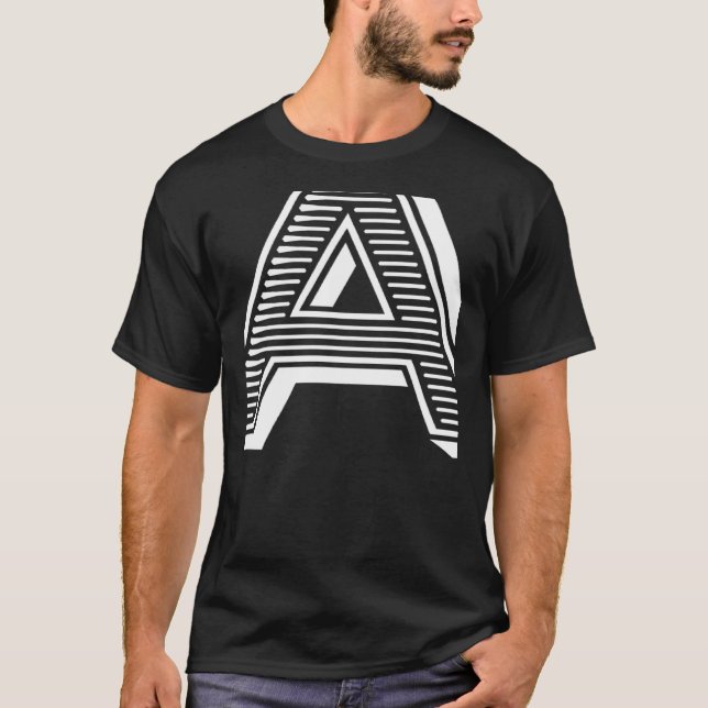 The Letter A Fun Big and Bold for Events Family Te T-Shirt (Front)