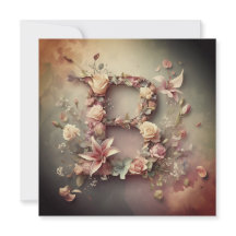 The Letter B Note Card