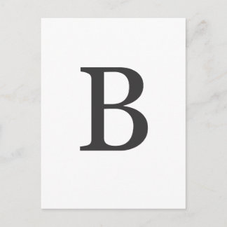 "the letter B" Postcard