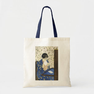 The Letter by Mary Cassatt, Vintage Impressionism Tote Bag