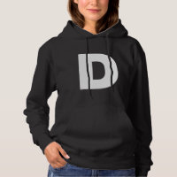 The Letter D Capital Plain White Bold Text