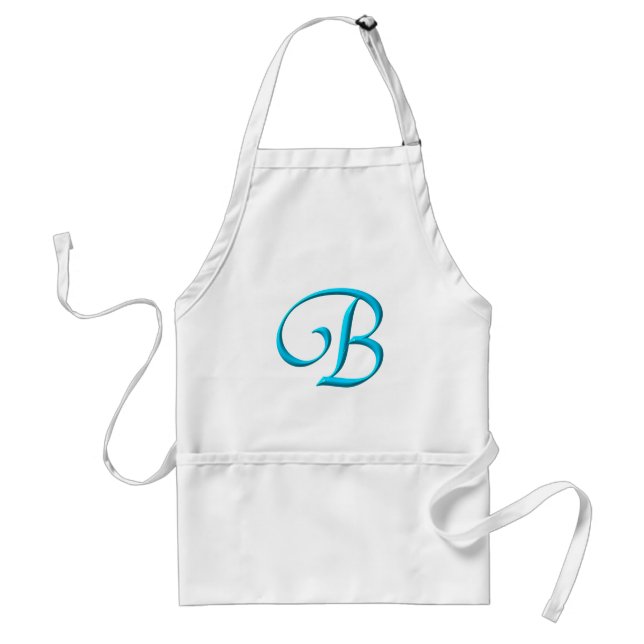 The Letter Initial Monogram B Standard Apron (Front)