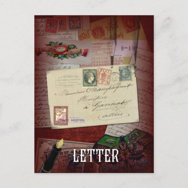 "The Letter" Lenormand Postcard (Front)