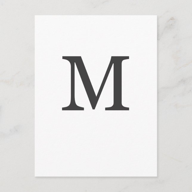 "the letter M" Postcard (Front)