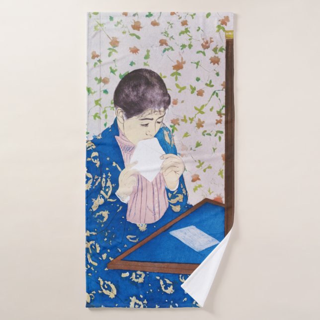 The Letter, Mary Cassatt Bath Towel (Bath Towel)
