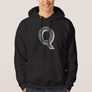 The Letter Q Fun Big and Bold for Events Family Te Hoodie