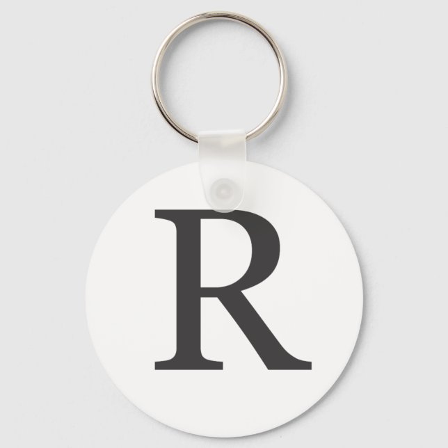 ‘the letter R’ Key Ring (Front)