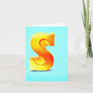 The Letter "S" Note Card