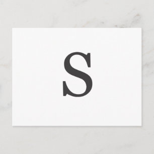 "the letter S" Postcard