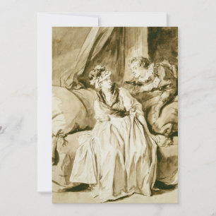 The Letter (Spanish Conversation) by Fragonard