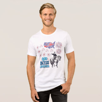 The Liberty Lights Show white Tri-Blend Shirt