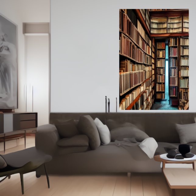 The library | AI Art Poster (Creator Uploaded)