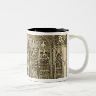 The Library, engraved by Godfrey, from 'Descriptio Two-Tone Coffee Mug