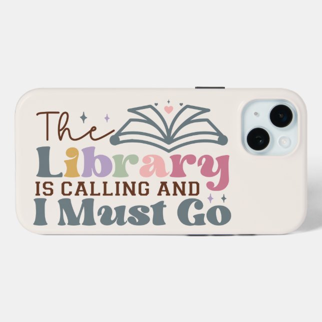 The Library is Calling and I Must Go Case-Mate iPhone Case (Back (Horizontal))