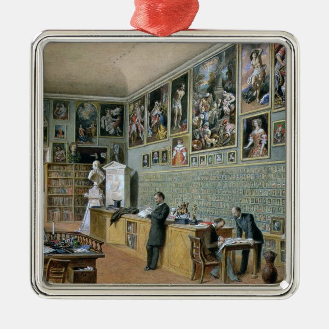 The Library Metal Ornament (Front)