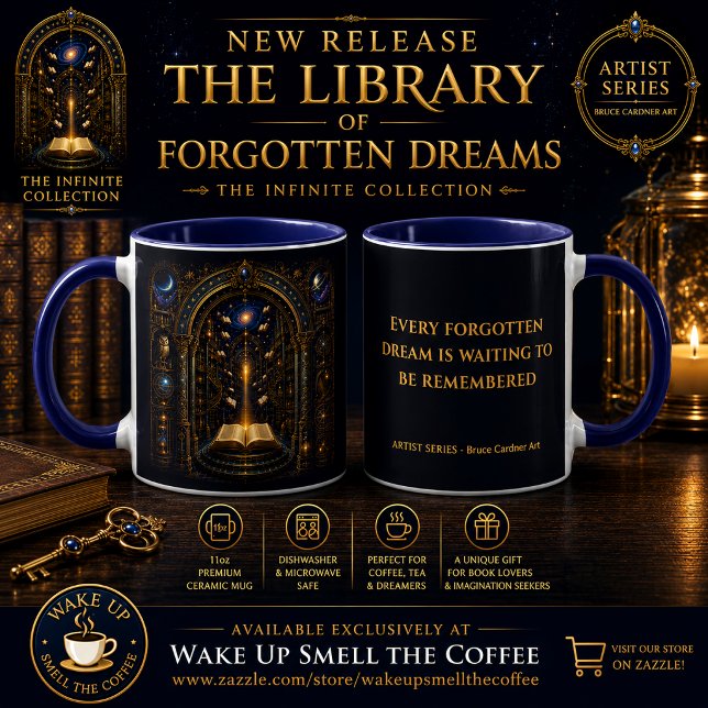 The Library of Forgotten Dreams Mug (Creator Uploaded)