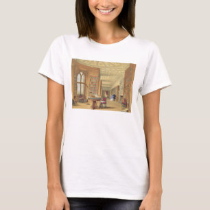 The Library, Windsor Castle, 1838 (colour litho) T-Shirt