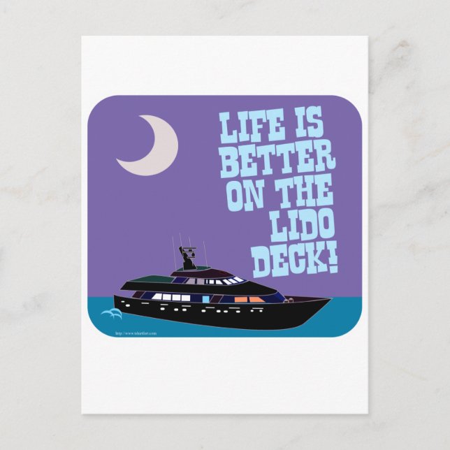 The Lido Deck Postcard (Front)
