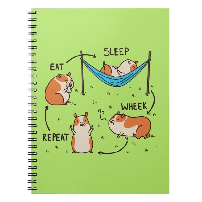 The life cycle of a Guinea Pig Notebook (Front)