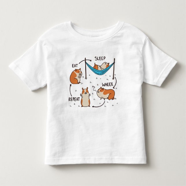The life cycle of a Guinea Pig Toddler T-Shirt (Front)