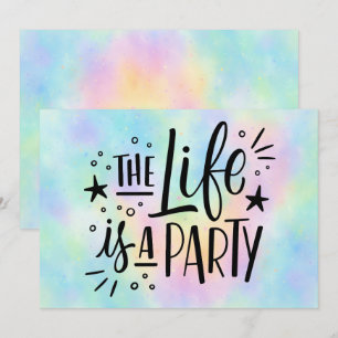 "The Life Is a Party" Celebration Invitation – Fun