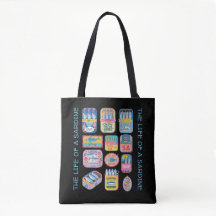 The Life of a Sardine canvas tote bag