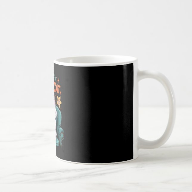 The life of a show cat performance  coffee mug (Right)