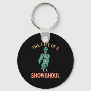 The Life Of A Showghoul Retro Halloween Show Skele Key Ring