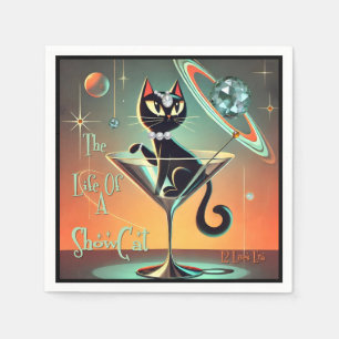 The Life Of A Showgirl Cat Napkin