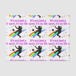 THE LIFE OF A SOCCER CHAMPION DESIGN TISSUE PAPER