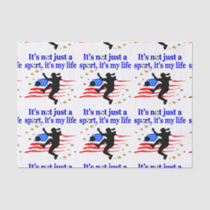 THE LIFE OF A USA SOCCER PLAYER DESIGN TISSUE PAPER