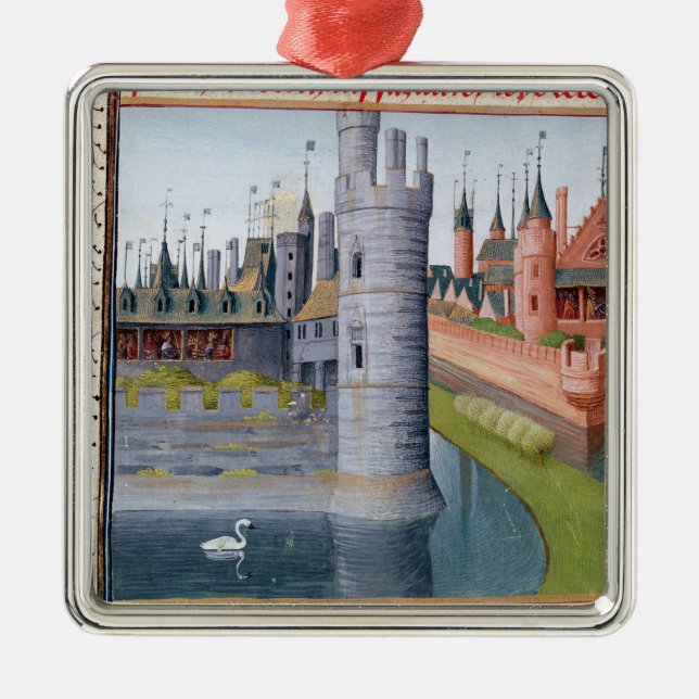 The Life of Louis II  'The Stammerer' Metal Ornament (Front)