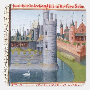 The Life of Louis II 'The Stammerer' Square Sticker