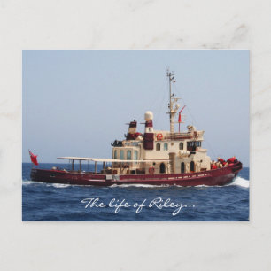 The life of Riley postcard