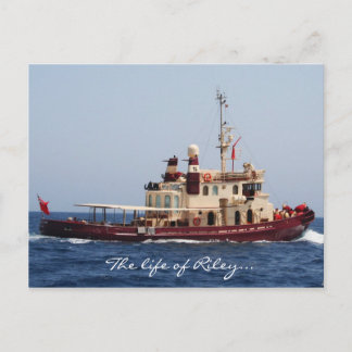 The life of Riley postcard