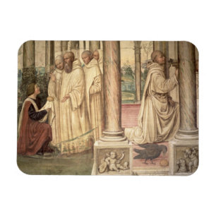 The Life of St. Benedict (fresco) (detail) 2 Magnet