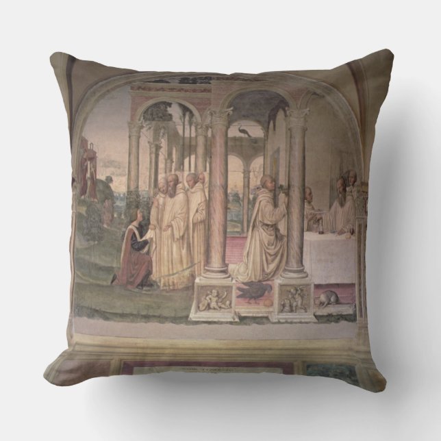 The Life of St. Benedict (fresco) (detail) 3 Cushion (Front)