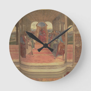 The Life of St. Benedict (fresco) (detail) Round Clock