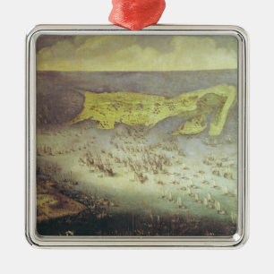 The Lifting of the Siege of the Ile de Re Metal Tree Decoration