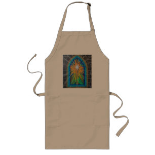 The Light 3 Church Stained Glass Window Long Apron